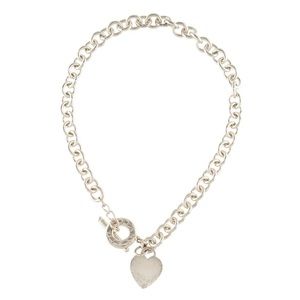 90’s Tiffany & Co Heart Tag Toggle Necklace